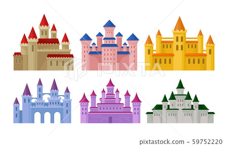Castles and Fortresses Vector Set. Medieval Buildings Collection Castles and Fortresses Vector Set. Medieval Buildings Collection 59752220