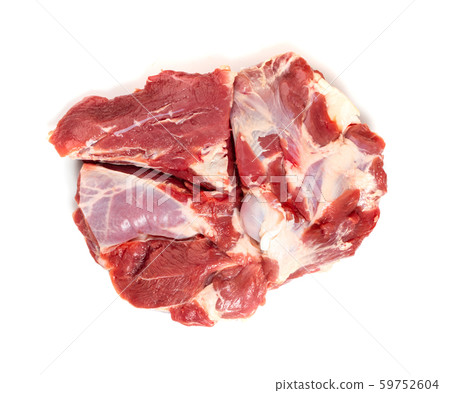 Fresh raw beef steak isolated on white background 59752604