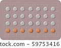 Contraceptive pills 28 day. Birth control 59753416
