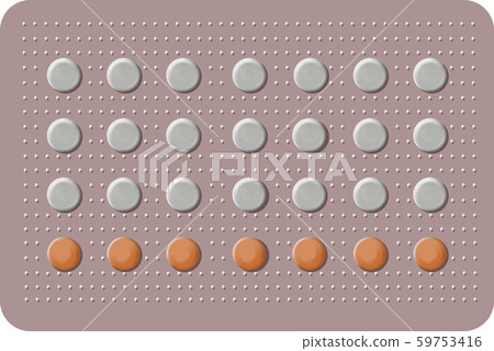Contraceptive pills 28 day. Birth control 59753416