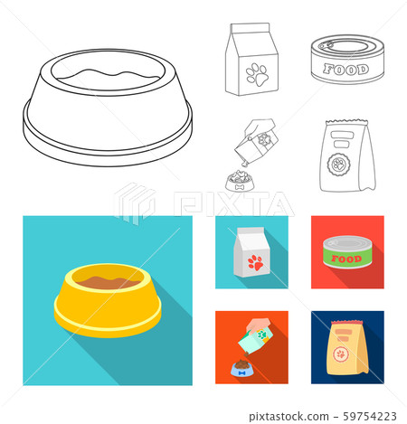 Vector illustration of food and tin icon. Set of food and bottle stock symbol for web. Vector illustration of food and tin icon. Set of food and bottle stock symbol for web. 59754223