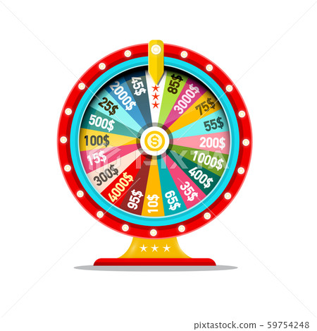 Wheel of Fortune Vector Symbol. Money Game Icon. Wheel of Fortune Vector Symbol. Money Game Icon. 59754248