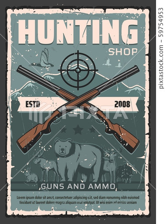 Hunter gun and ammo shop, hunting club Hunter gun and ammo shop, hunting club 59754953