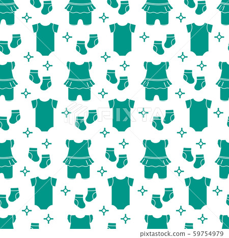 Seamless pattern with baby clothes Seamless pattern with baby clothes 59754979