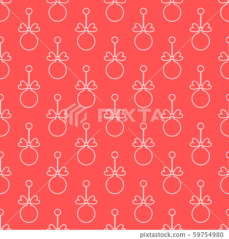Seamless pattern with Christmas balls New Year 59754980