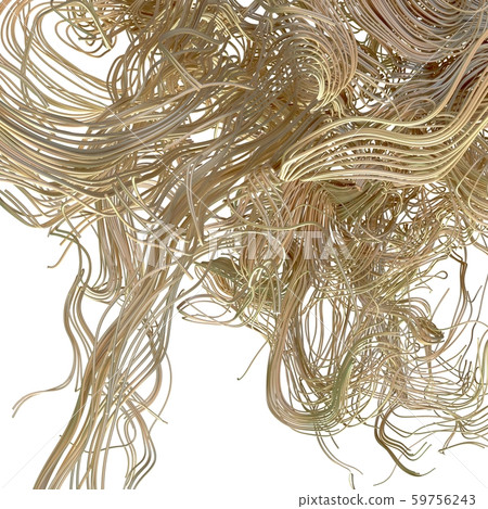 Chaotic volume lines. Abstract 3d illustration. Digital network concept. 59756243