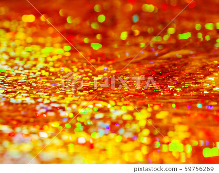 Bright red background. Shiny and sparkling holographic rainbow backdrop. Bright red background. Shiny and sparkling holographic rainbow backdrop. 59756269