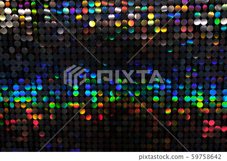 Colored round sparkles red blue green metal 59758642