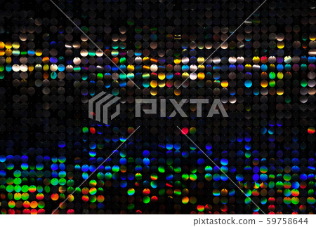 Colored round sparkles red blue green metal 59758644