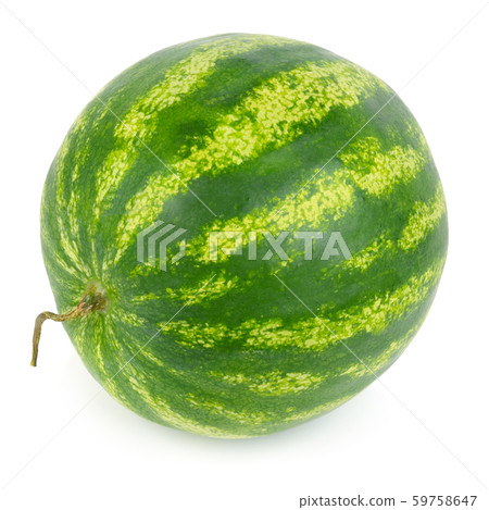 Ripe watermelon isolated on a white background. Ripe watermelon isolated on a white background. 59758647
