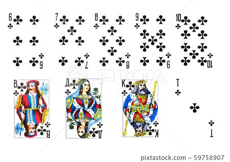 leisure card game isolated on white background leisure card game isolated on white background 59758907