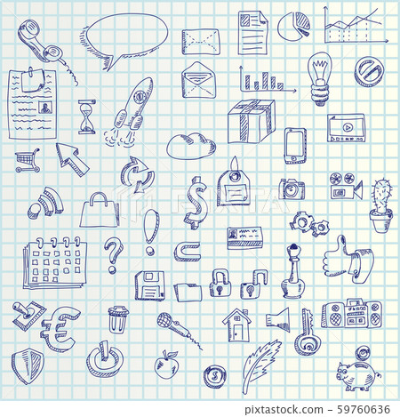 hand draw icons 59760636