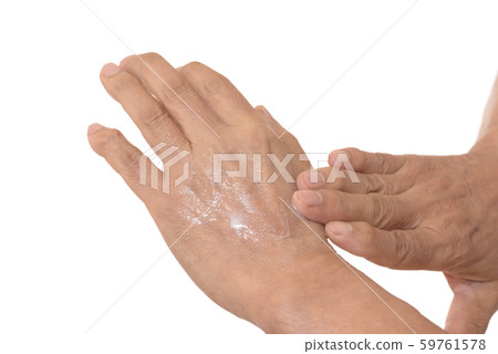 Senior skin care hands Senior skin care hands 59761578