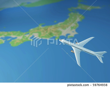 Miniature airplane map 59764938