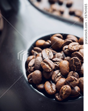 Roasted coffee beans, ground coffee Roasted coffee beans, ground coffee 59764985