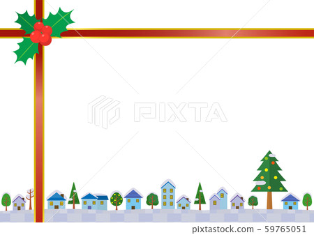 Christmas night cityscape illustration Christmas night cityscape illustration 59765051