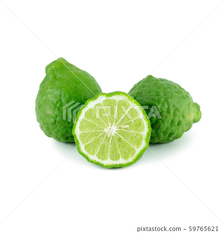 Bergamot fruit isolated on white background. 59765621