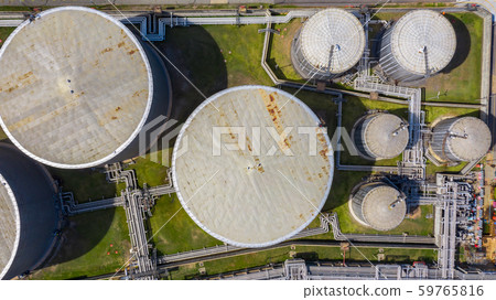 Aerial view of petrochemical industry storage 59765816