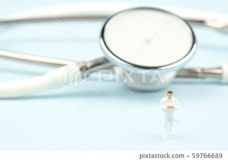 Stethoscope and person Stethoscope and person 59766689