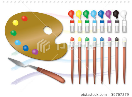 Paint set 01 (with shadow and background) 59767279