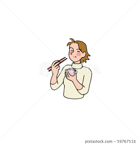 美味和令人愉快的女人 59767518