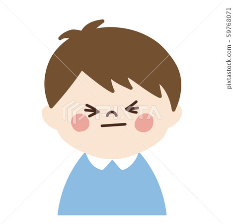 Little boy (regretful face) - Stock Illustration [59768071] - PIXTA