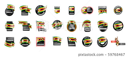 Zimbabwe flag, vector illustration on a white background 59768467