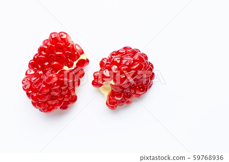 Pomegranate isolated on white background. 59768936