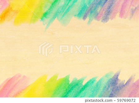 背景材料彩虹色水彩紋理 59769072