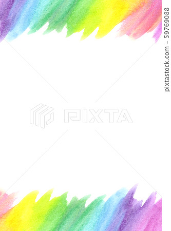 背景材料彩虹色水彩紋理 59769088