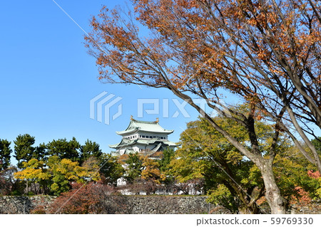 名古屋城堡在秋天的顏色 名古屋城堡在秋天的顏色 59769330