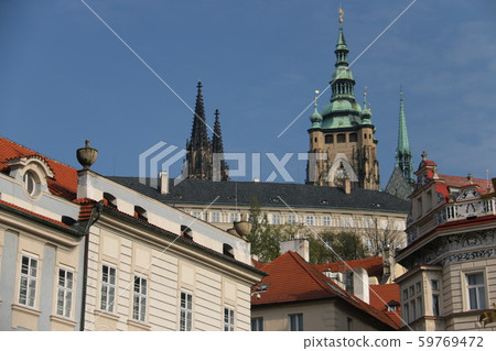 Views of the historical center of the Czech Republic Prague 59769472