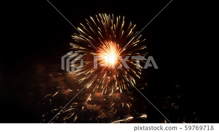 fireworks on a black background. 59769718