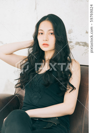 Hair salon image Long hair Black hair 59769824