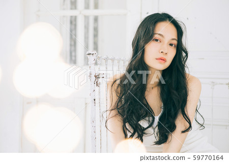 髮型圖片長長的頭髮黑髮 59770164