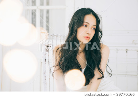 髮型圖片長長的頭髮黑髮 59770166