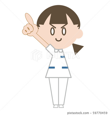 Nurse whole body (pointing up) Nurse whole body (pointing up) 59770459