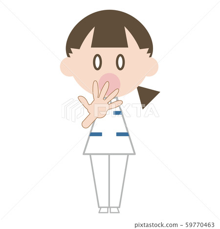 護士全身(驚訝) 護士全身(驚訝) 59770463