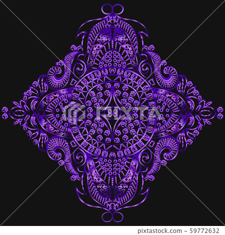 Decorative mandala. Illustration 59772632