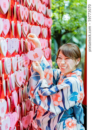 Inuyama Sanko Inari Shrine Heart Ema 59773070