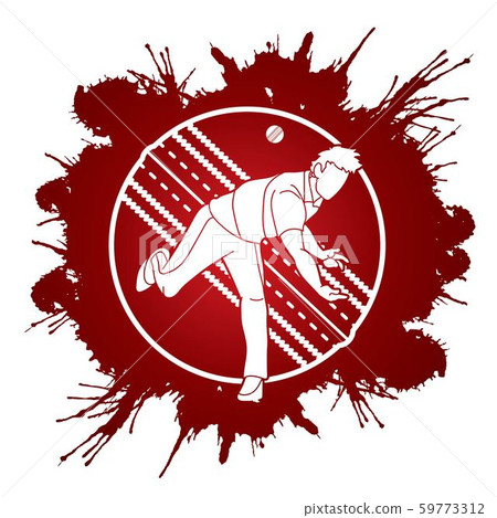 Cricket player action cartoon sport graphic vector. Cricket player action cartoon sport graphic vector. 59773312