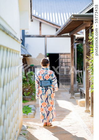 犬山城堡城女性浴衣 犬山城堡城女性浴衣 59773438