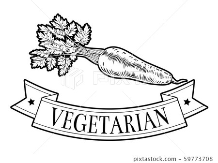 Carrot Food Vegetarian Sign 59773708