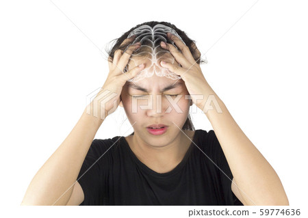 woman headache migraine brain pain health care woman headache migraine brain pain health care 59774636
