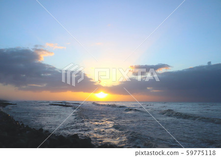Sunset after typhoon 59775118
