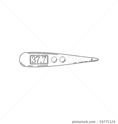 thermometer line icon. Medicine vector illustration for design 59775129