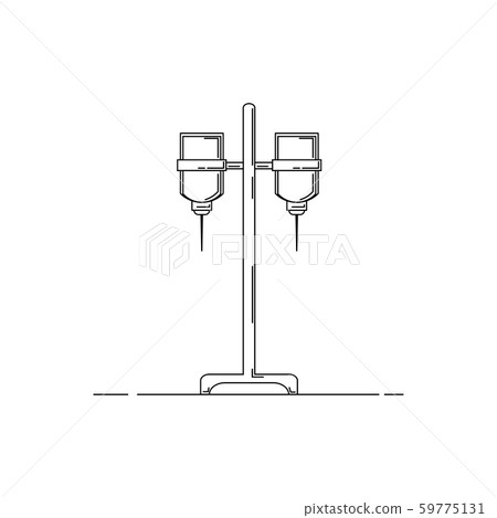 dropper line icon. Medicine vector illustration for design dropper line icon. Medicine vector illustration for design 59775131
