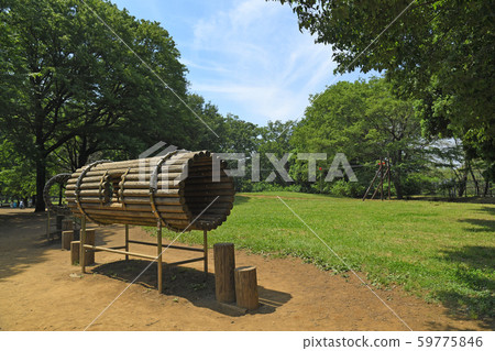 東京都調布市野川公園小金井市三鷹市遊樂場遊樂場設備 照片素材 圖片 圖庫