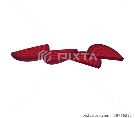 Beet-Root Without Beet Tops Cut into Sections Vector Illustration Beet-Root Without Beet Tops Cut into Sections Vector Illustration 59776253