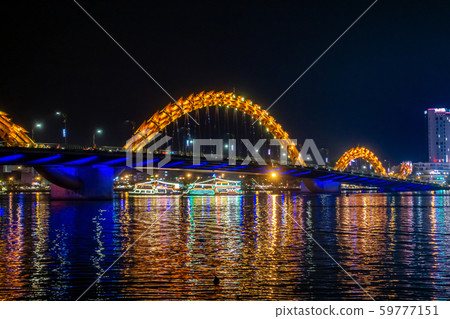 Dragon Bridge Light Up, Danang, Vietnam Dragon Bridge Light Up, Danang, Vietnam 59777151